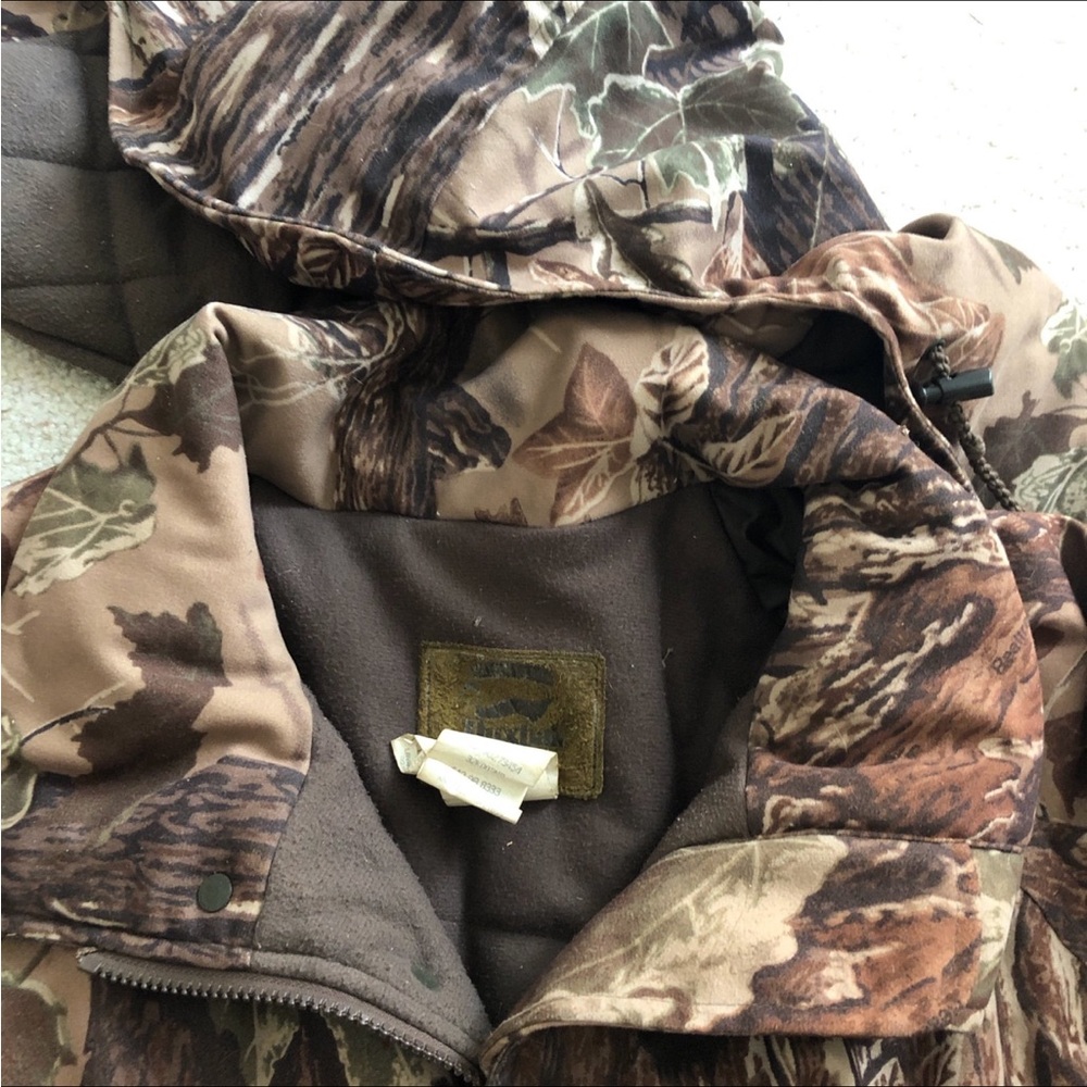 Men's Camouflage Field Jacket with Hood - Brown/Green